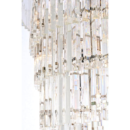 Elegant Lighting Sydney 35 Light 30" Wide Crystal Waterfall Chandelier