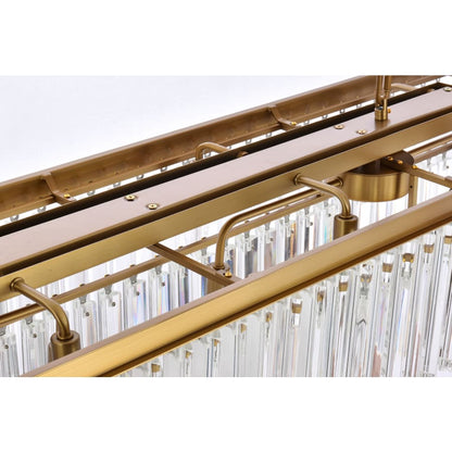 Elegant Lighting Sydney 12 Light 60" Wide Crystal Waterfall Chandelier