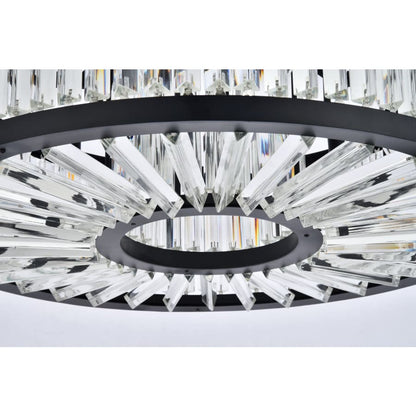 Elegant Lighting Chelsea 10 Light 36" Wide Crystal Drum Chandelier with Clear Royal Cut Crystals