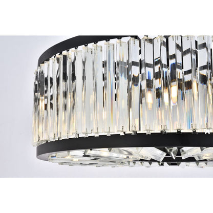 Elegant Lighting Chelsea 10 Light 36" Wide Crystal Drum Chandelier with Clear Royal Cut Crystals