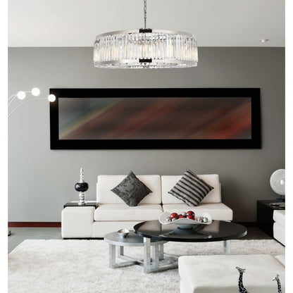 Elegant Lighting Chelsea 10 Light 44" Wide Crystal Drum Chandelier with Clear Royal Cut Crystals