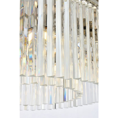 Elegant Lighting Sydney 8 Light 32" Wide Crystal Drum Chandelier with Clear Royal Cut Crystals