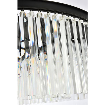 Elegant Lighting Sydney 10 Light 44" Wide Crystal Drum Chandelier with Clear Royal Cut Crystals