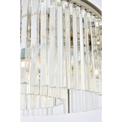 Elegant Lighting Sydney 10 Light 44" Wide Crystal Drum Chandelier with Clear Royal Cut Crystals