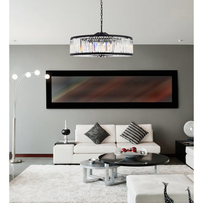 Elegant Lighting Chelsea 10 Light 44" Wide Crystal Drum Chandelier with Clear Royal Cut Crystals
