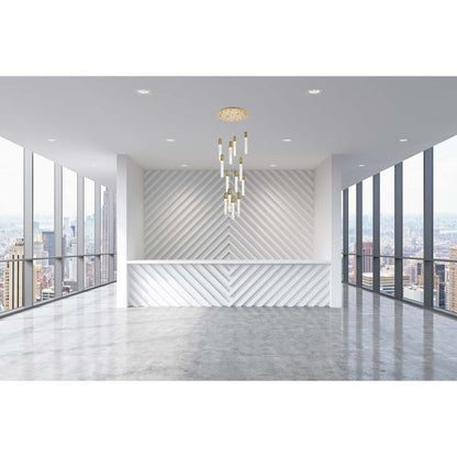 Elegant Lighting Aurora 30" Wide Crystal Chandelier
