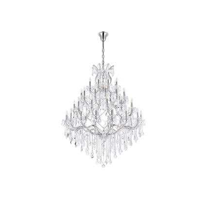 Elegant Lighting Maria Theresa 49 Light 46" Wide Crystal Chandelier with Clear Royal Cut Crystals