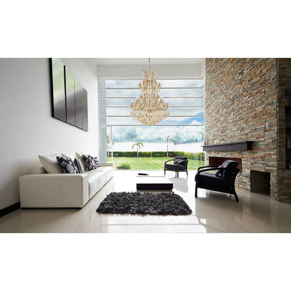 Elegant Lighting Maria Theresa 61 Light 54" Wide Crystal Chandelier with Golden Teak Royal Cut Crystals