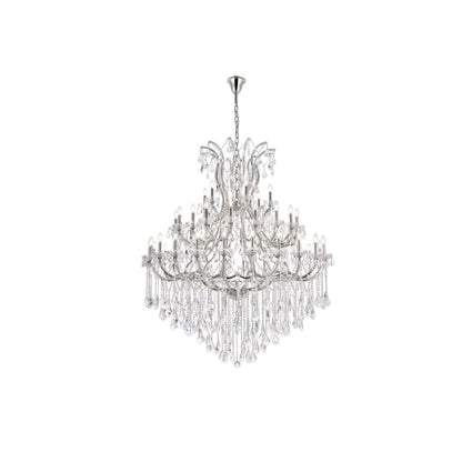 Elegant Lighting Maria Theresa 49 Light 60" Wide Crystal Chandelier with Clear Royal Cut Crystals