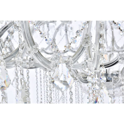 Elegant Lighting Maria Theresa 49 Light 72" Wide Crystal Chandelier with Clear Royal Cut Crystals