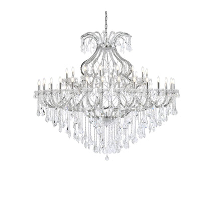 Elegant Lighting Maria Theresa 49 Light 72" Wide Crystal Chandelier with Clear Royal Cut Crystals