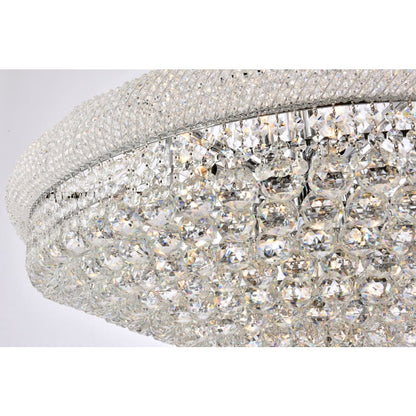 Elegant Lighting Primo 28 Light 36" Wide Crystal Empire Chandelier with Clear Royal Cut Crystals