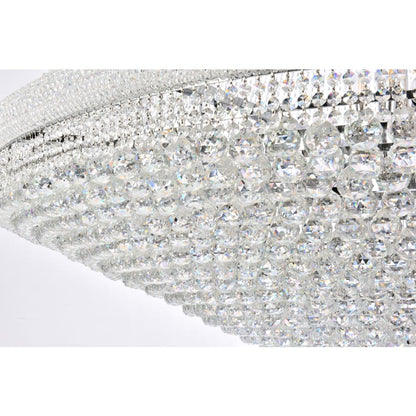 Elegant Lighting Primo 66 Light 72" Wide Crystal Empire Chandelier with Clear Royal Cut Crystals