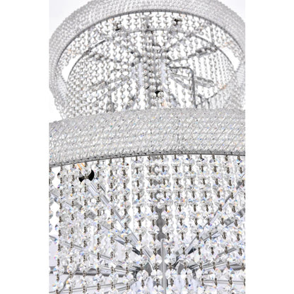 Elegant Lighting Spiral 41 Light 48" Wide Crystal Chandelier with Clear Royal Cut Crystals
