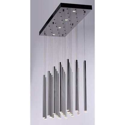 ET2 Flute 35 Light 36" Wide LED Multi Light Pendant