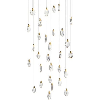 ET2 Pebble 36" Wide Crystal Chandelier