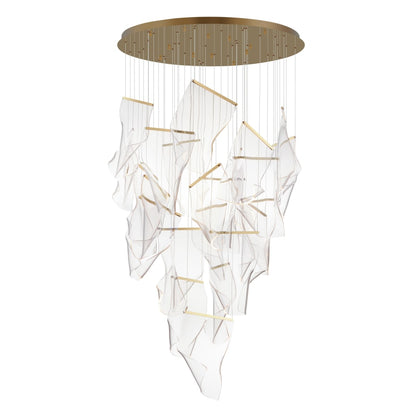ET2 Rinkle 36" Wide LED Multi Light Abstract Pendant