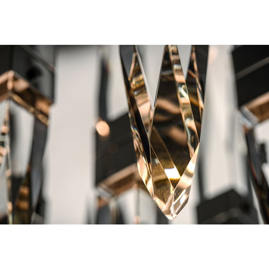 ET2 Quartz 10 Light 20" Wide LED Multi Light Pendant