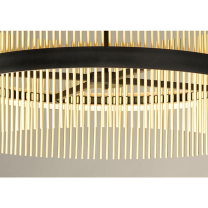 ET2 Chimes 34" Wide LED Drum Chandelier