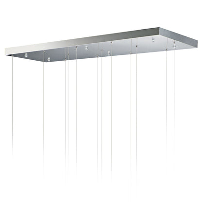ET2 Rinkle 14 1/4" Wide Polished Chrome 3-Light LED Pendant