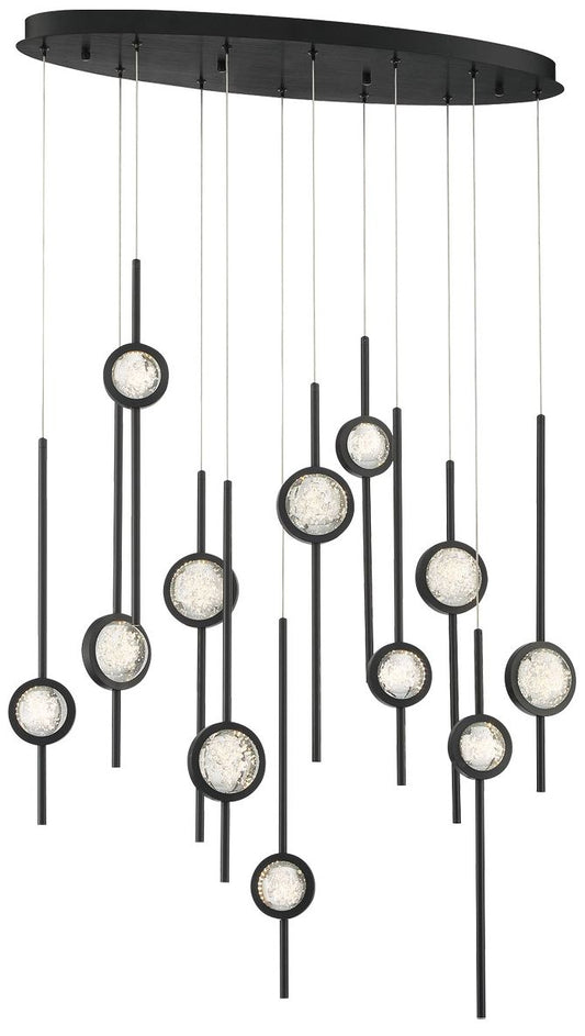 fase Barletta 23.50 In. x 12 In. LED Chandelier in Chrome