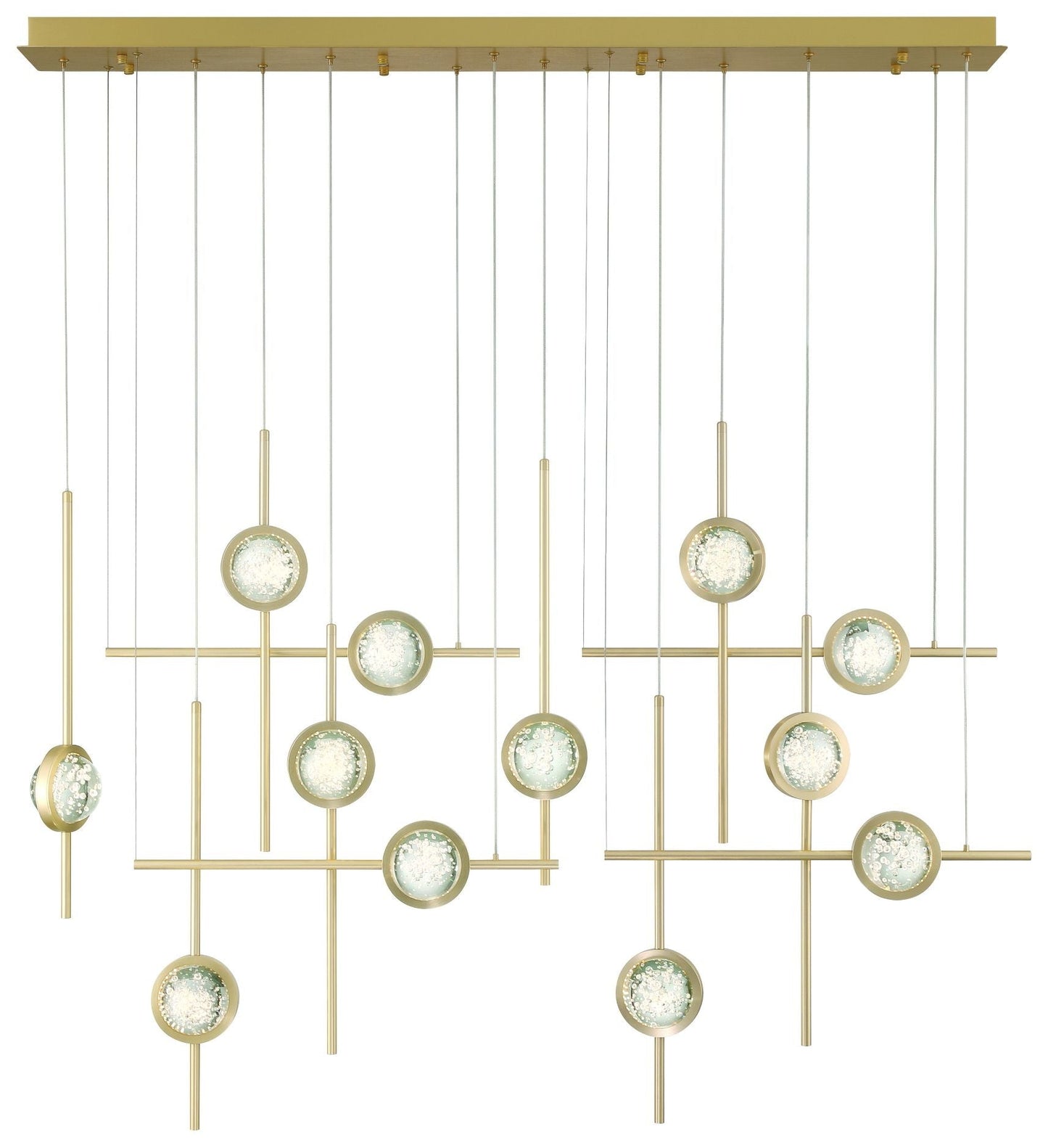 fase Barletta 53" LED Chandelier  Gold