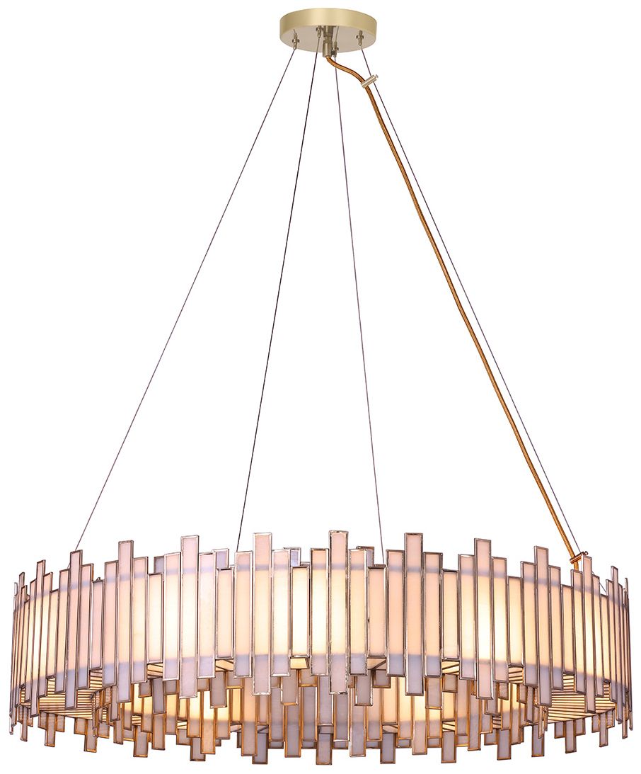 fase Birla 12 Light Chandelier in Brass