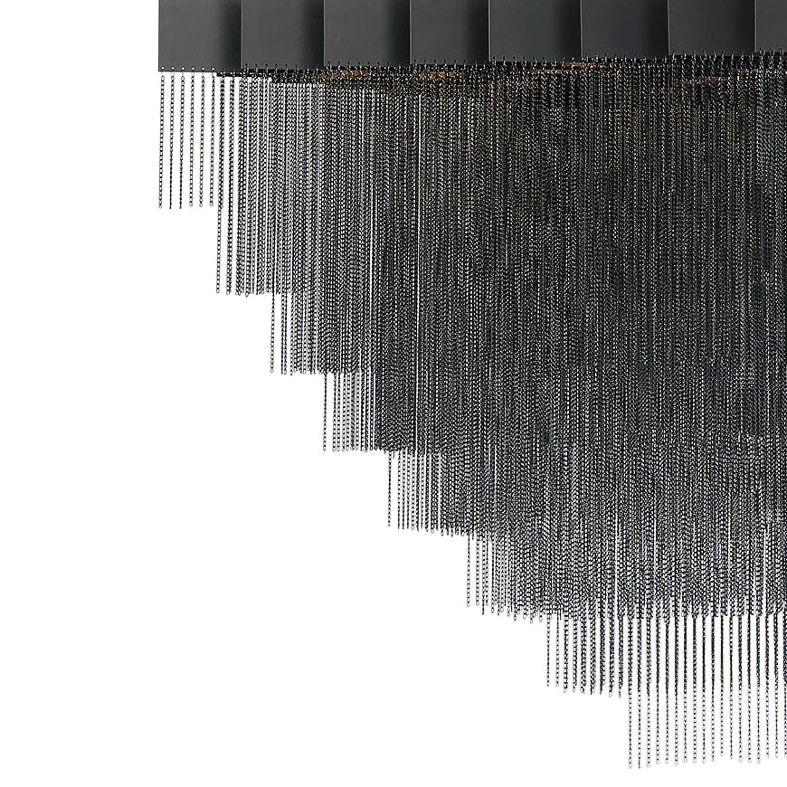 fase Bloomfield 31 In. x 28.50 In. Integrated LED Chandelier in Black