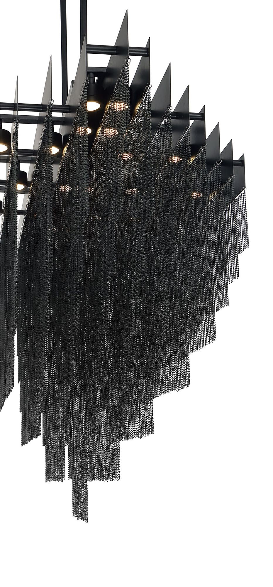 fase Bloomfield 31 In. x 28.50 In. Integrated LED Chandelier in Black