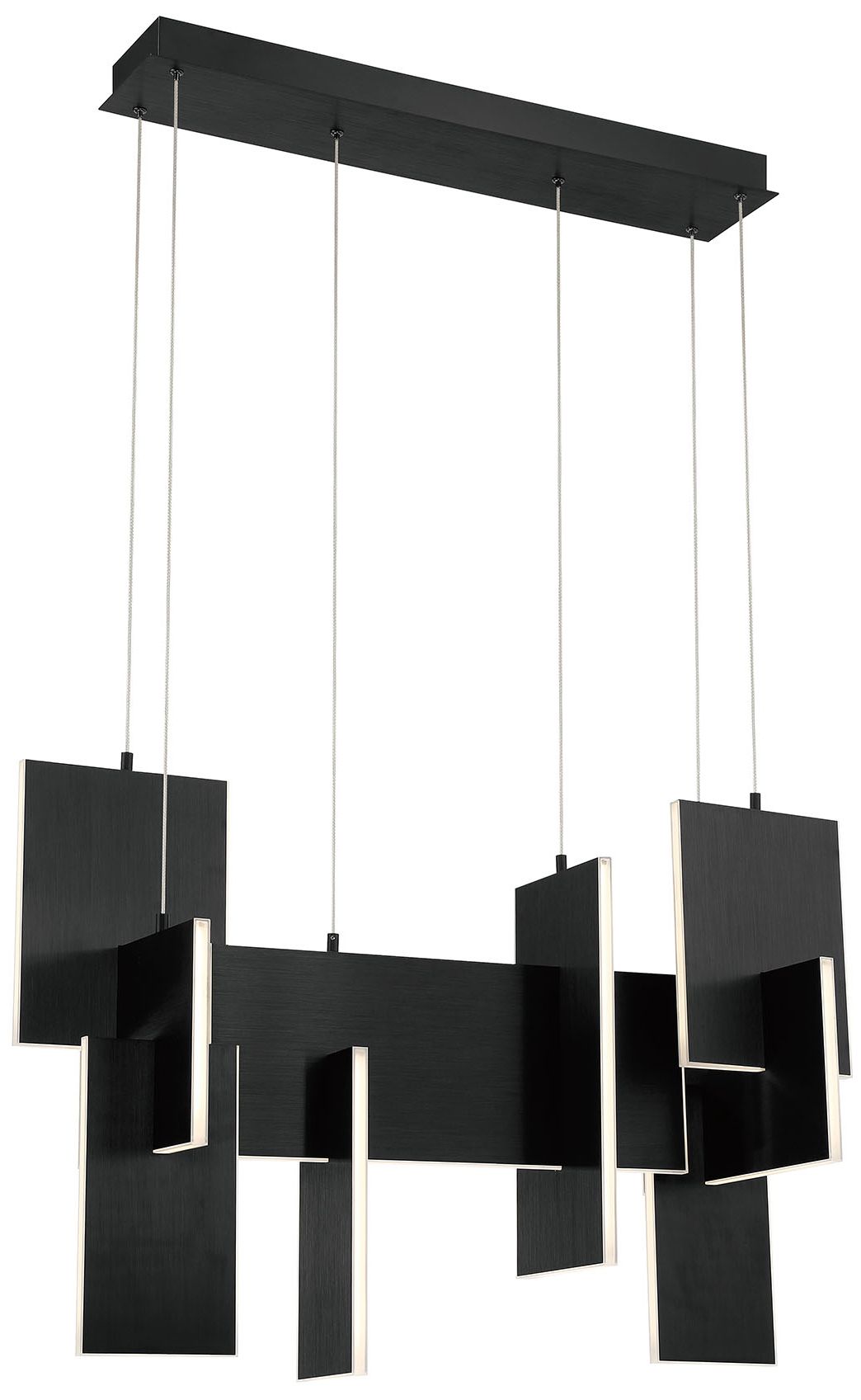 fase Coburg 23 In. x 14 In. Integrated LED Chandelier in Black