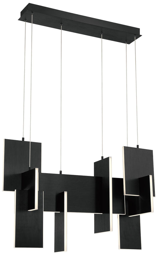 fase Coburg 23 In. x 14 In. Integrated LED Chandelier in Black