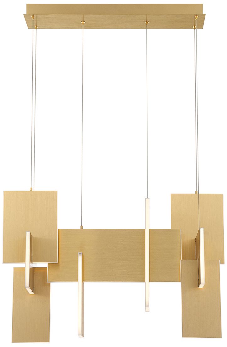 fase Coburg 23 In. x 14 In. Integrated LED Chandelier in Gold