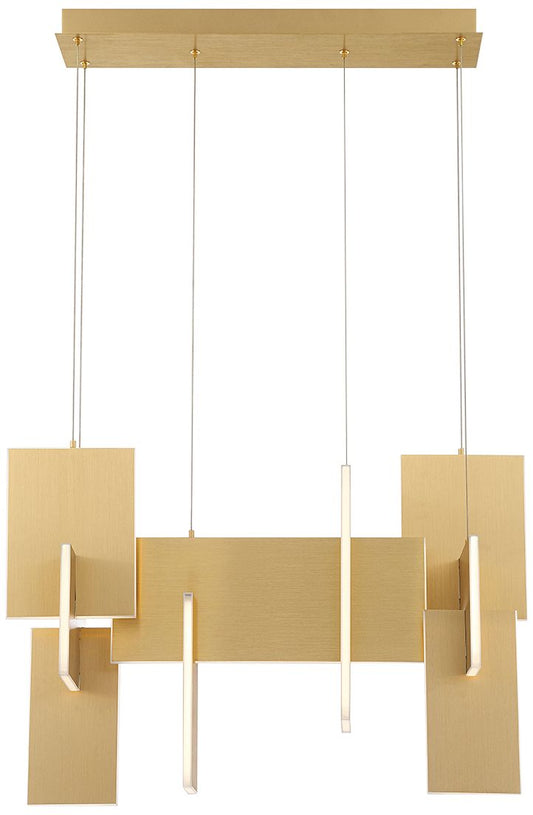 fase Coburg 23 In. x 14 In. Integrated LED Chandelier in Gold
