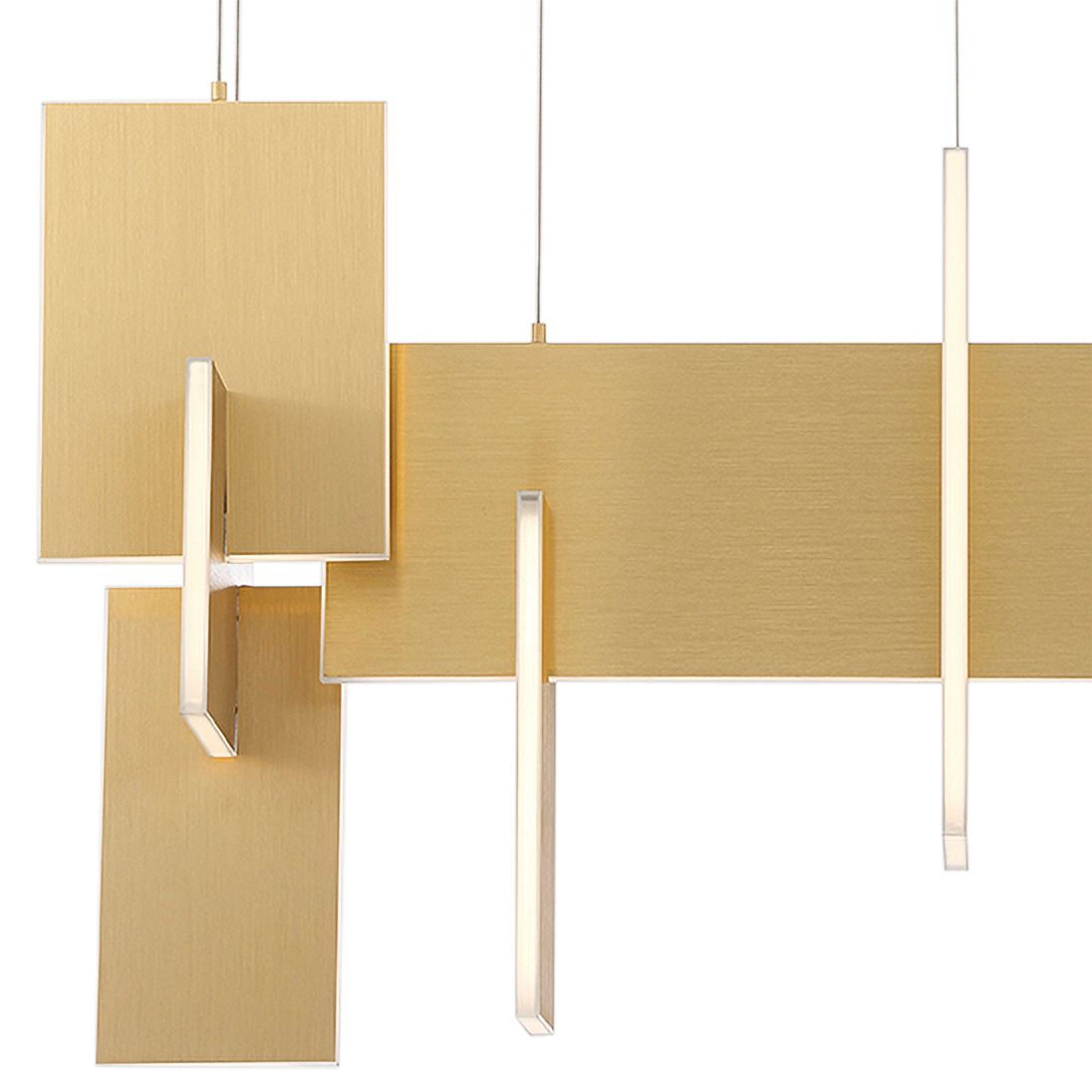 fase Coburg 23 In. x 14 In. Integrated LED Chandelier in Gold