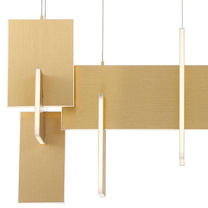 fase Coburg 23 In. x 14 In. Integrated LED Chandelier in Gold