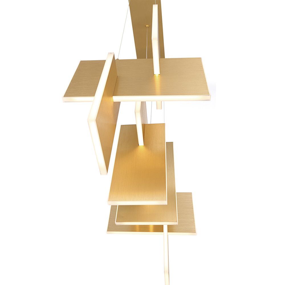 fase Coburg 23 In. x 14 In. Integrated LED Chandelier in Gold