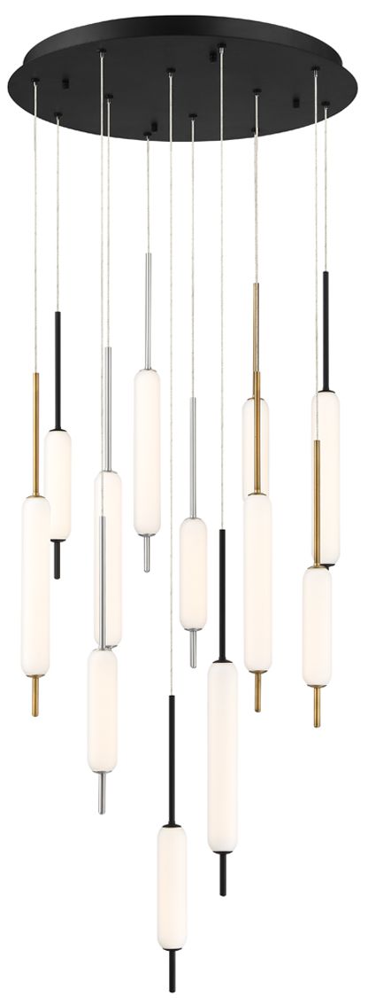 fase Cumberland 21.75 In. x 22 In. Integrated LED Chandelier in Brass