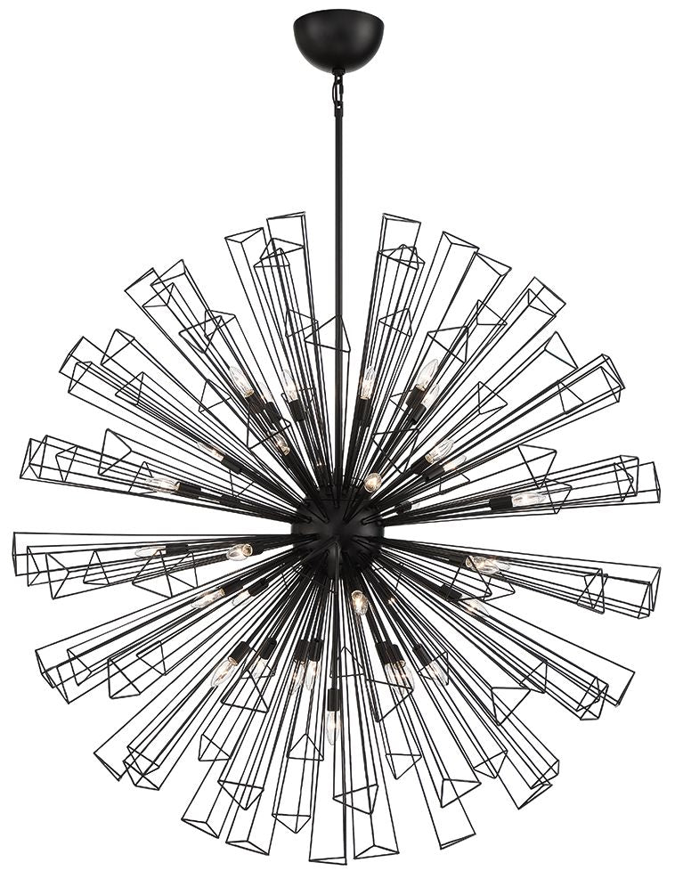 fase Dendelio 53.50 In. x 53.50 In. Chandelier in Black