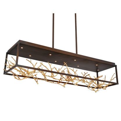 Eurofase Lighting Aerie 42" Wide LED Abstract Linear Chandelier