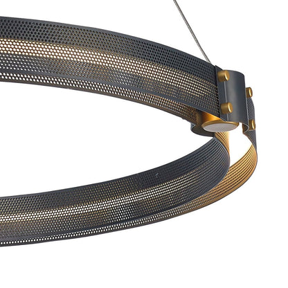 Eurofase Lighting Admiral 4 Light 62" Wide LED Ring Chandelier - 2 Rings