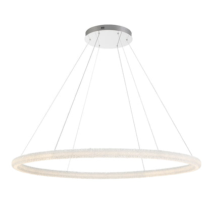 Eurofase Lighting Sassi 60" Wide LED Crystal Ring Chandelier