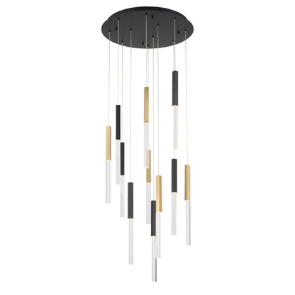 Eurofase Lighting Benicio 22" Wide 3000K LED Crystal Multi-Pendant Light