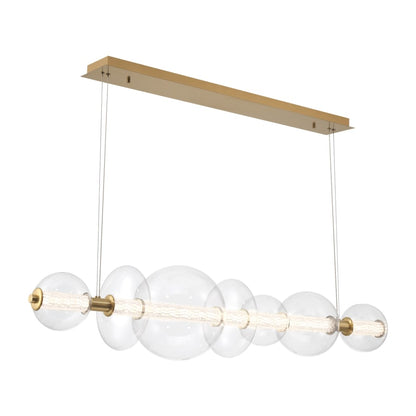 Eurofase Lighting Atomo 56" Wide 3000K LED Abstract Linear Chandelier