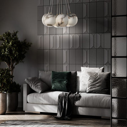 Eurofase Lighting Kepler 18" Wide 3000K LED Multi Pendant with Alabaster Shades