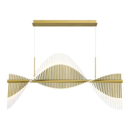 Eurofase Lighting Voltik 59" Wide LED Abstract Linear Chandelier