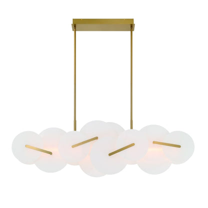 Eurofase Lighting Nuvola 56" Wide LED Abstract Linear Chandelier