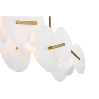 Eurofase Lighting Nuvola 56" Wide LED Abstract Linear Chandelier