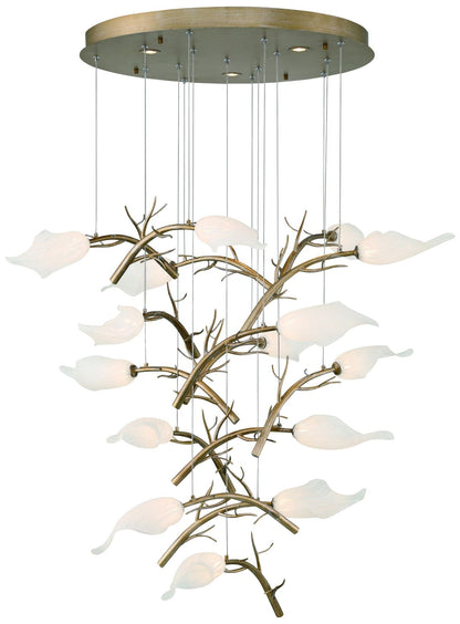 Eurofase Matera 32" Wide Gold 15-Light LED Chandelier