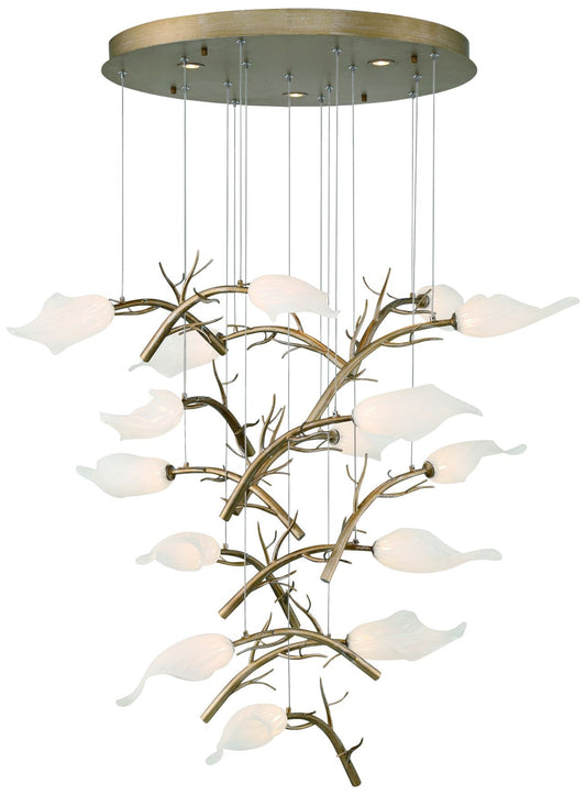 Eurofase Matera 32" Wide Gold 15-Light LED Chandelier