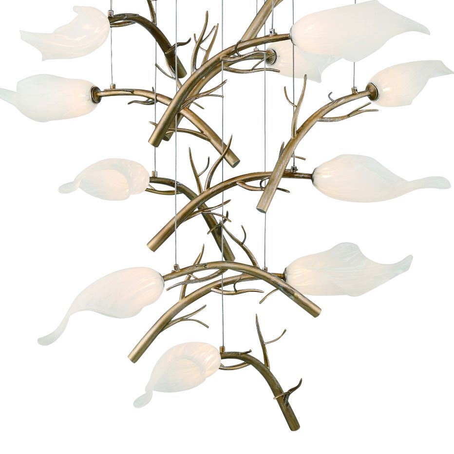 Eurofase Matera 32" Wide Gold 15-Light LED Chandelier